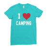 i love camping! Ladies Fitted T-Shirt