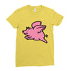 flying pig Ladies Fitted T-Shirt