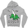 To The Disco (Unicorn Riding Triceratops) Zipper Hoodie
