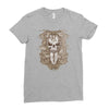 halloween skull Ladies Fitted T-Shirt