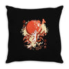 red skies Throw Pillow