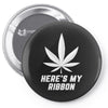 Support Lung Cancer Awareness With A White Cannabis Leaf Pin-back button