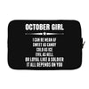 Super October Girl Laptop sleeve
