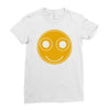 funny smiley face Ladies Fitted T-Shirt