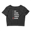 Lgbt Checklist Crop Top