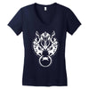 fenrir wolf motif Women's V-Neck T-Shirt