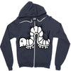 white Zipper Hoodie