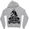I Am Beagle Actually In A Very Commited Relationship Zipper Hoodie