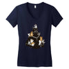 king of kittens Women's V-Neck T-Shirt