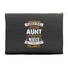 Super Cool Aunt Of A Freaking Awesome Niece Accessory Pouches