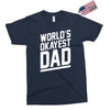world's okayest dad funny Exclusive T-shirt