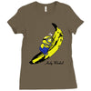 minion loves banana Ladies Fitted T-Shirt