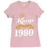 kings are born in 1980 Ladies Fitted T-Shirt