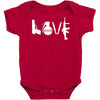 love  funny weapons retro war urban art guns knife cool peace Baby Bodysuit