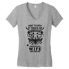 Life After Death Mess With My Wife Women's V-Neck T-Shirt