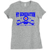 sixties homage Ladies Fitted T-Shirt