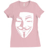 v per vendetta face film horror cinema&amp;tv Ladies Fitted T-Shirt