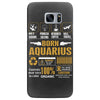 Born Arquarius Multitasking Problem Solving Tees Samsung Galaxy S7 Edge