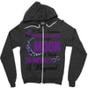 i love someone with pancreatic cancer to the moon &amp; back to infınıty Zipper Hoodie