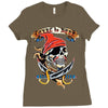 pirate loyal to none Ladies Fitted T-Shirt