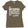 The Notorious, Undisputed World Champion Ladies Fitted T-Shirt