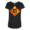 orange 18 Maternity Scoop Neck T-shirt