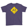 tractor crossing farmer's road warning sign Youth Tee