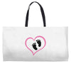 Baby Girl with Heart Any Name Customized Weekender Totes