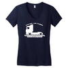 stolzer lkw fahrer trucker disponent Women's V-Neck T-Shirt
