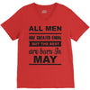 all men are created equal may V-Neck Tee