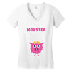 Creating a Lil Monster Baby Girl Women's V-Neck T-Shirt