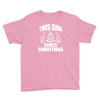 this girl loves christmas Youth Tee