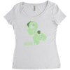 alien believe space sci fi ufo nerd Women's Triblend Scoop T-shirt