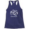 shoot people Racerback Tank