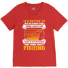 Sit In Church And Think About Fishing V-Neck Tee