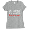 it's not that i'm immature Ladies Fitted T-Shirt