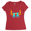 high tooths with joint Women's Triblend Scoop T-shirt