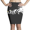 alien evolution   mens funny Pencil Skirts