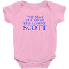 the man,myth,legend scott Baby Bodysuit