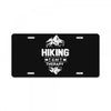 hiking is my therapy! License Plate