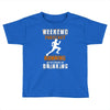 weekend forecast running Toddler T-shirt