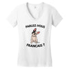 high end french bulldog Women's V-Neck T-Shirt