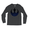 rebel logo with space pattern Long Sleeve Shirts