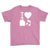i love house music dj baseball Youth Tee