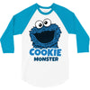 Cookie Monster 3/4 Sleeve Shirt