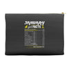 January Girl Facts Capricorn Accessory Pouches