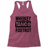 whiskey tango foxtrot Racerback Tank