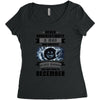 Never Underestimate A Man Who Watches Black Mirror And Was Born in Women's Triblend Scoop T-shirt