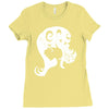 typographic Ladies Fitted T-Shirt
