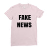 fake news Ladies Fitted T-Shirt